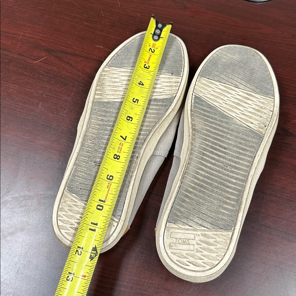 Toms Gray and Tan Slip-On Shoes - Picture 2 of 5